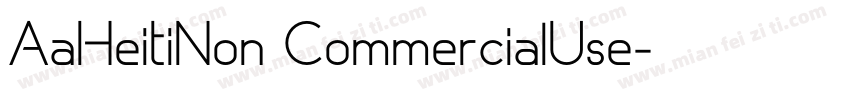 AaHeitiNon CommercialUse字体转换